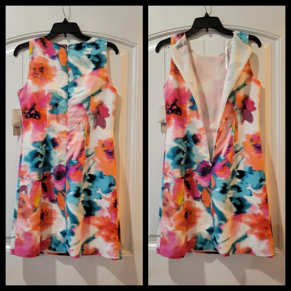 🆕️Eliza J water colours floral jewel sheath dress 4 - Picture 2 of 8
